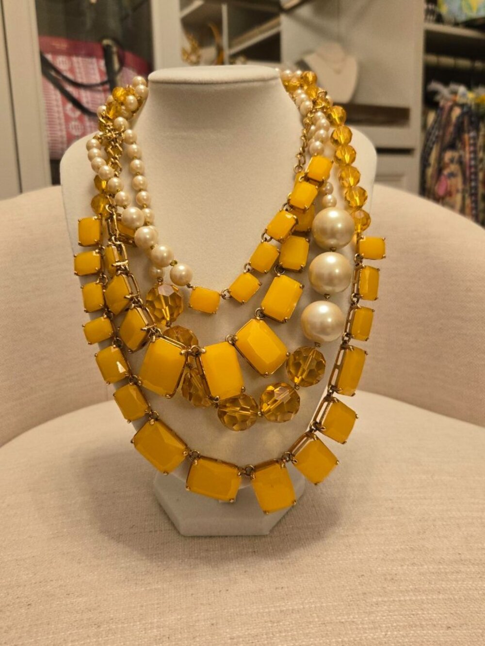 Kate Spade Treasure Chest Pearl Statement Necklace